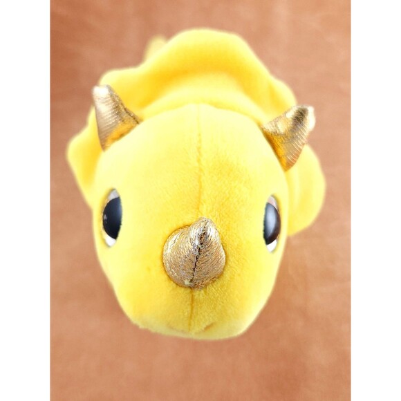 Naturally Kids Yellow Triceratops Dinosaur Plushie 07/2022 ~ 7.5 Inches - Picture 4 of 7